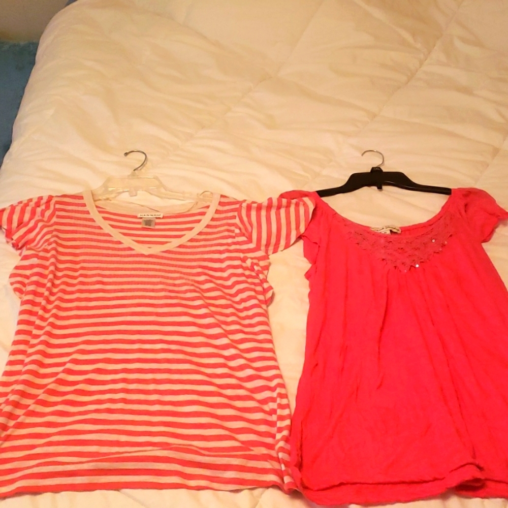 Two orange Shirts